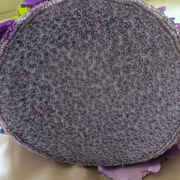 🪻🪻Beaded Purple Handbag - Made in India 🪻🪻 - Picture 5 of 6